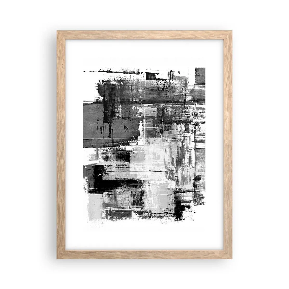 Poster in cornice rovere chiaro - Il grigio è bello - 30x40 cm