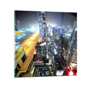 Quadro su vetro - Miracolo nel deserto - 50x50 cm