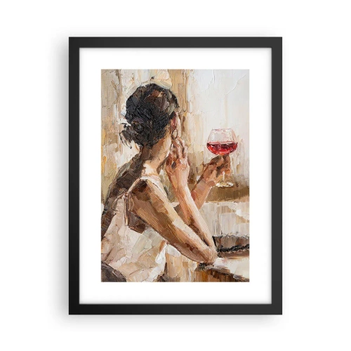 Poster in cornice nera - Il sapore di un buon momento - 30x40 cm