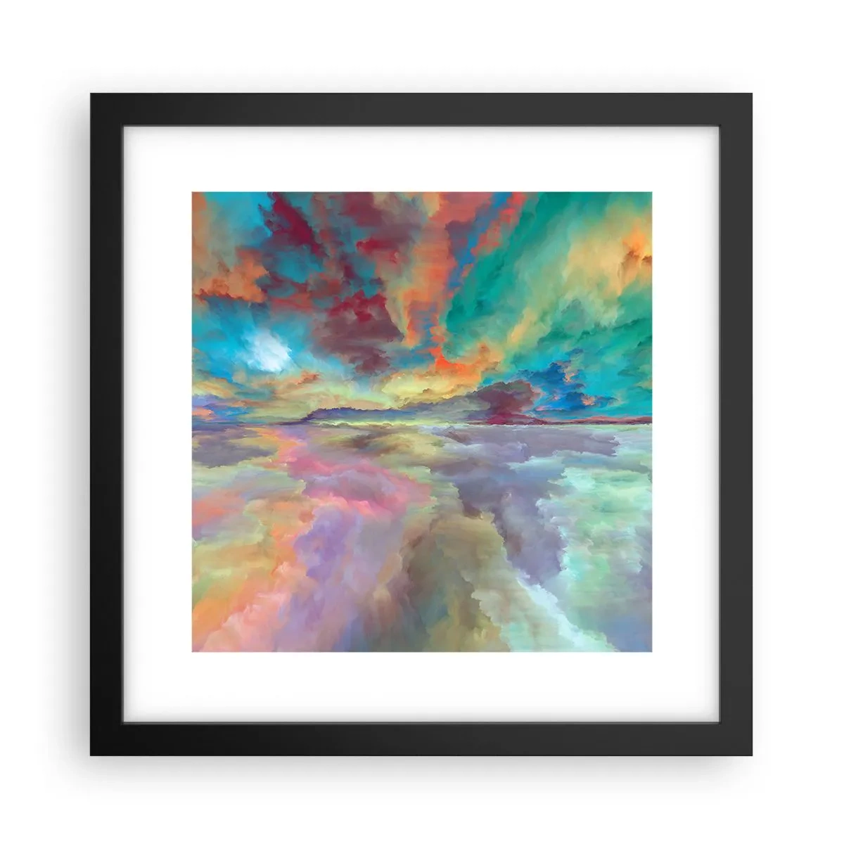Poster in cornice nera - Due cieli - 30x30 cm