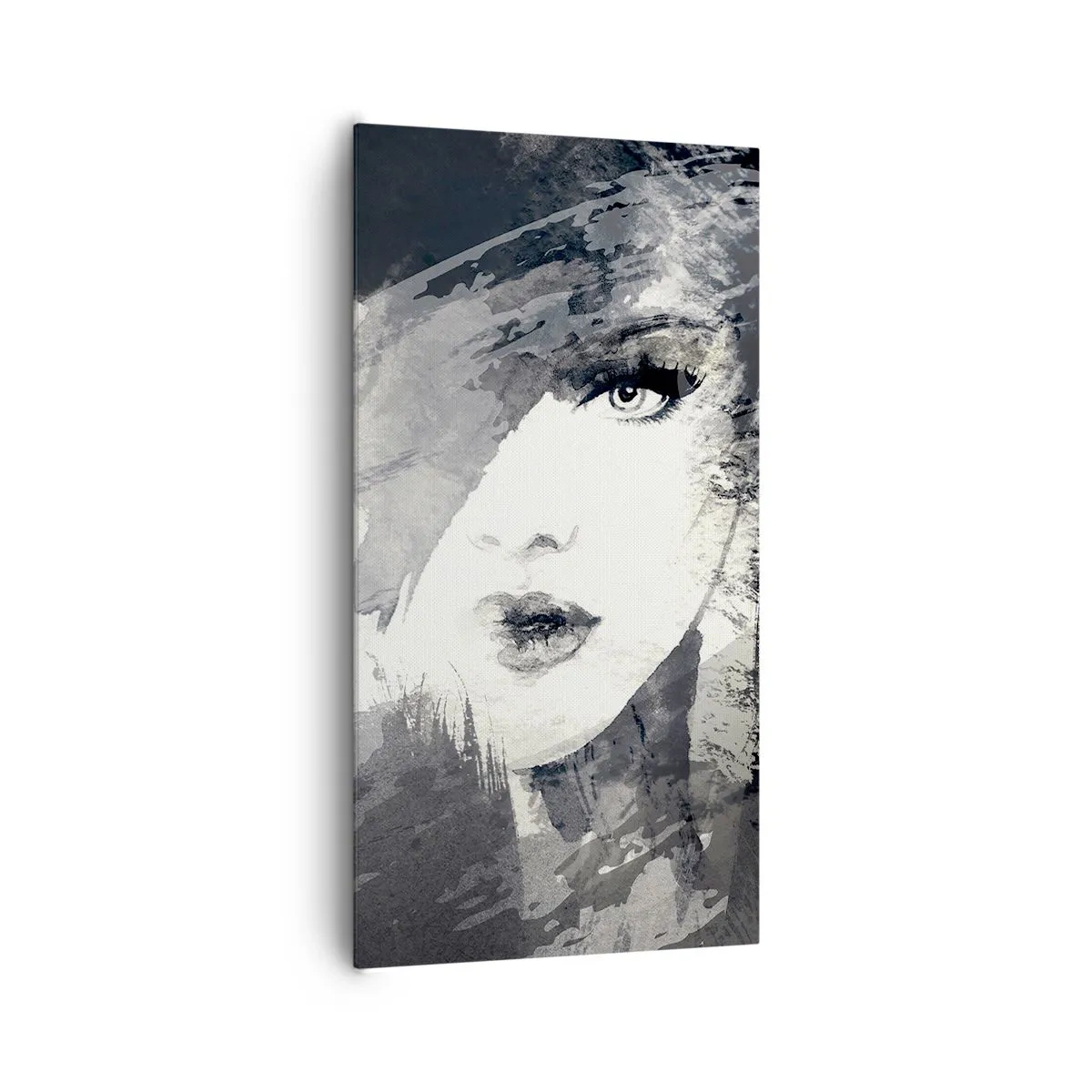 Quadro su tela - Stampe su Tela - Dietro un velo grigio - 65x120 cm