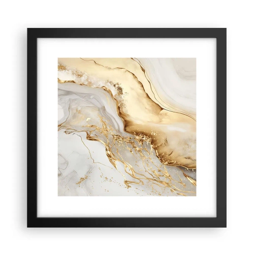 Poster in cornice nera - Astrazione: bellezza e bontà - 30x30 cm