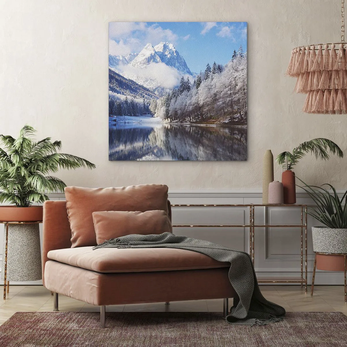 Quadro su tela - Stampe su Tela - Il custode innevato - 60x60 cm