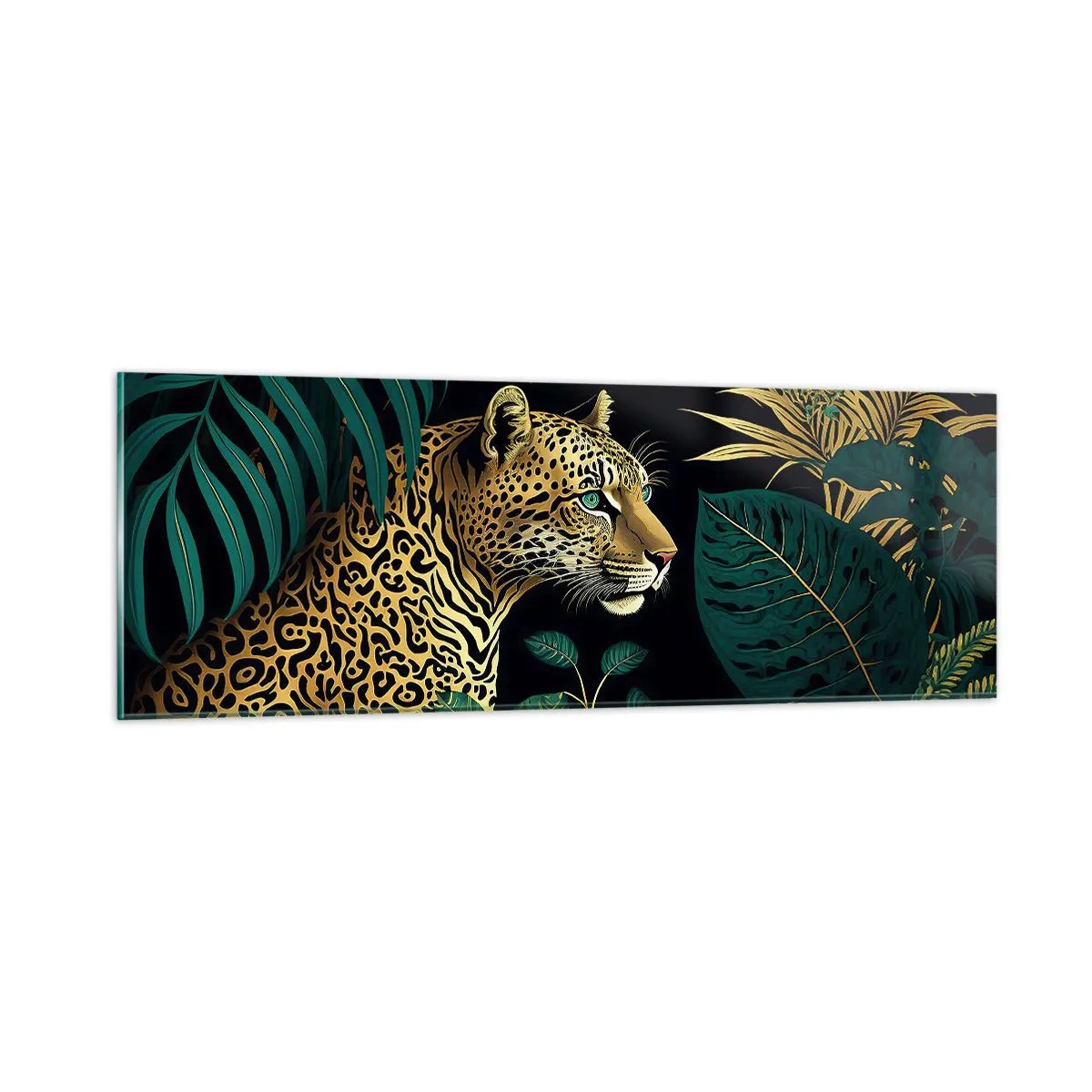 Quadro su vetro - Il signore della giungla - 90x30 cm