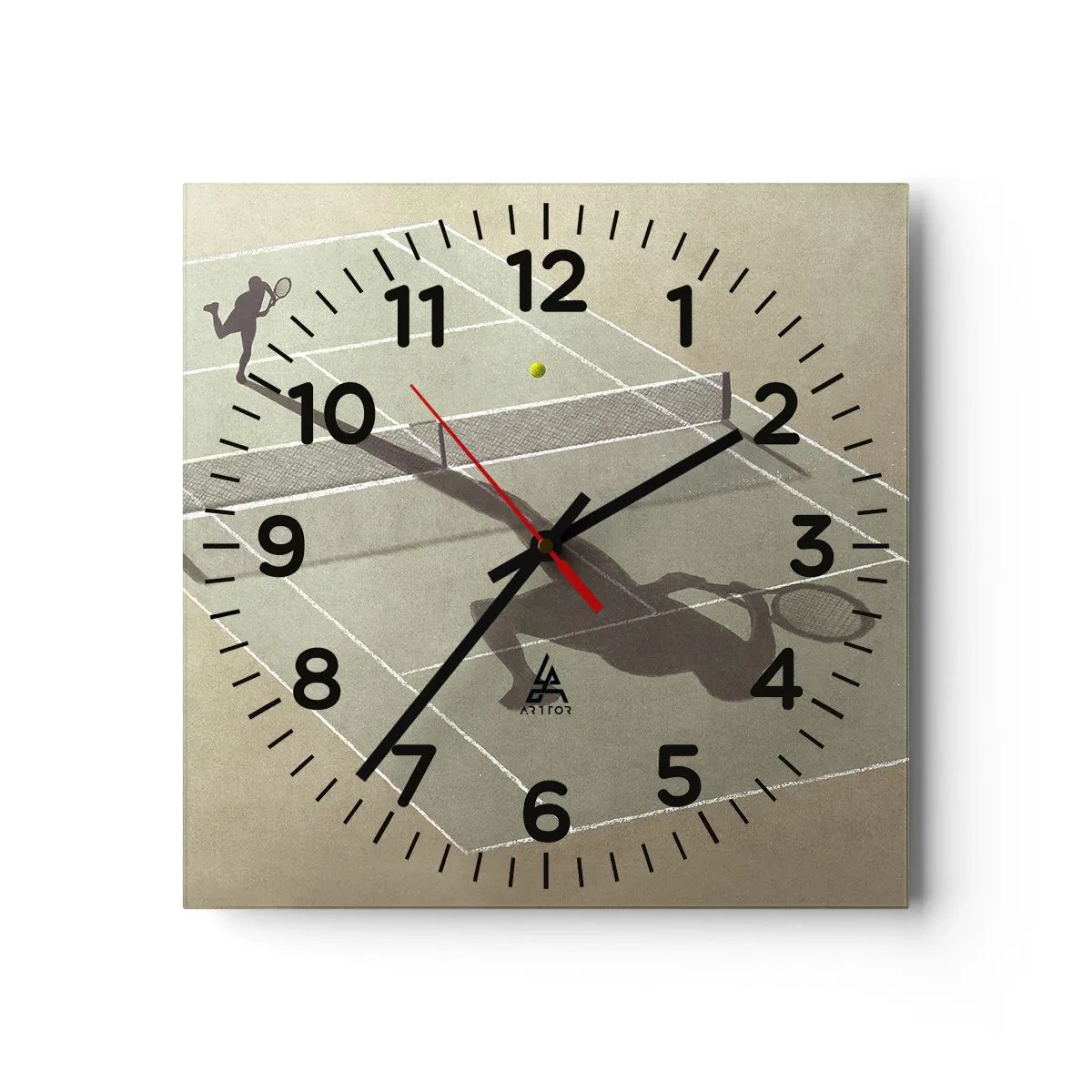Orologio da parete - Orologio in Vetro - Sconfiggere se stesso - 30x30 cm