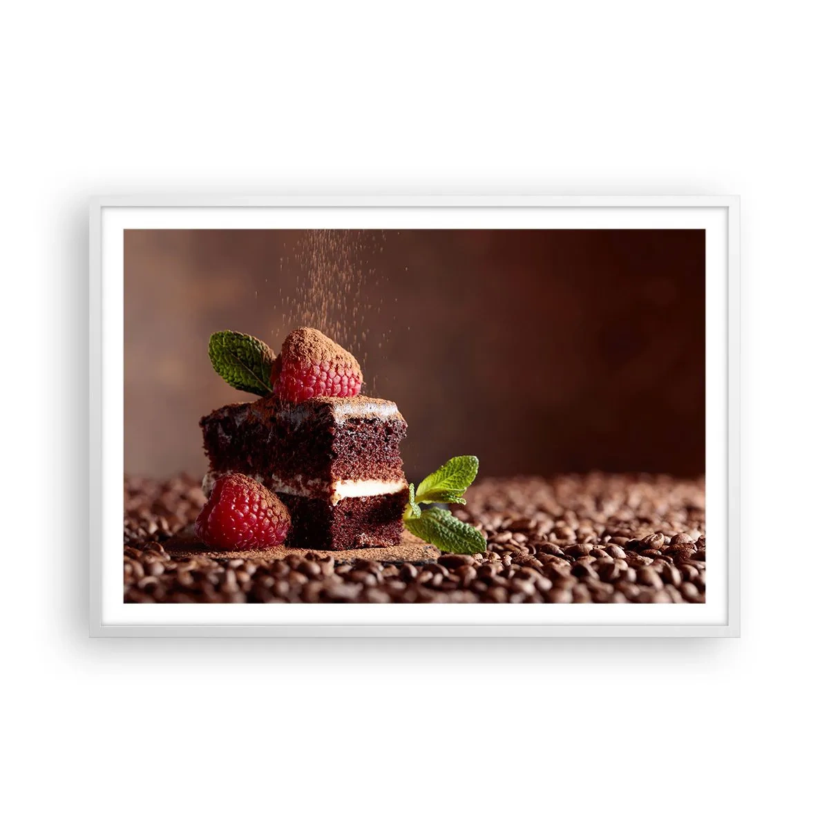 Poster in cornice bianca - La vita è dolce - 91x61 cm