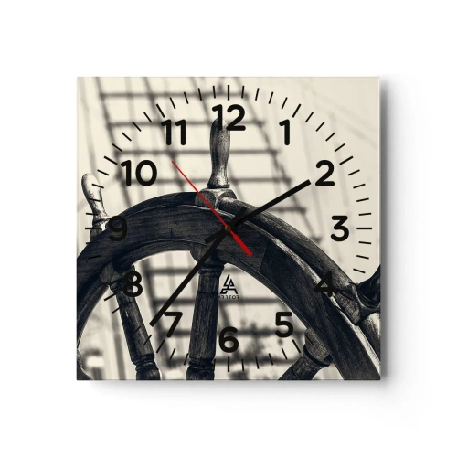 Orologio da parete - Orologio in Vetro - Racconti del mare - 30x30 cm