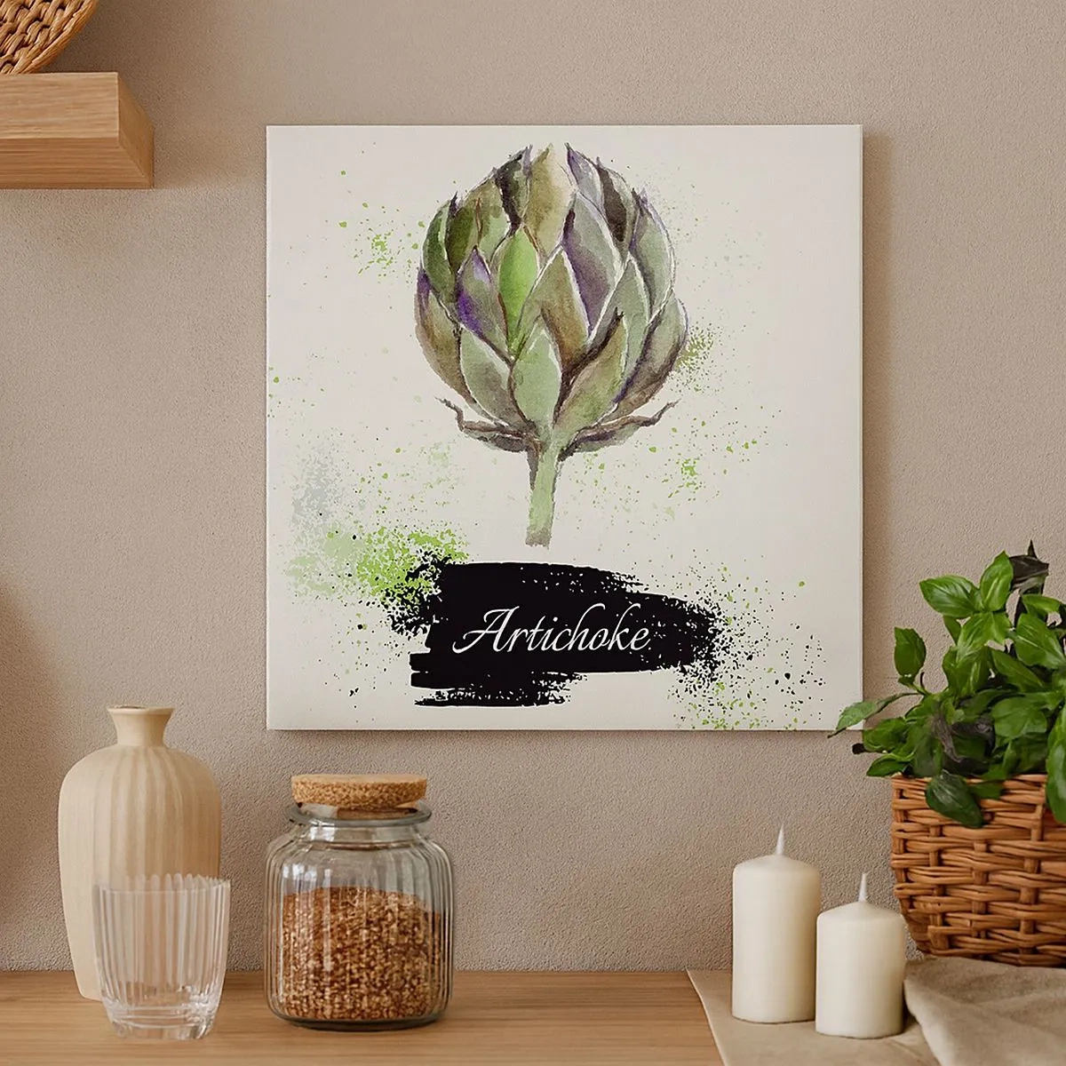 Quadro su tela - Stampe su Tela - Evviva la verdura! - 30x30 cm