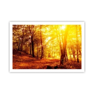 Poster - Verso la radura dorata - 91x61 cm