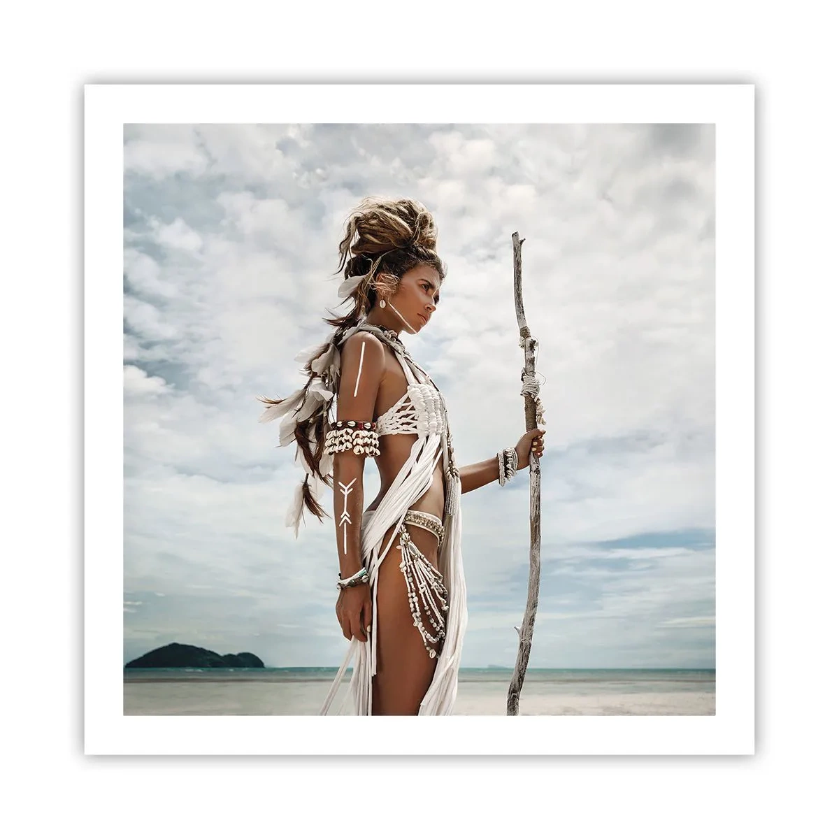 Poster - La regina dei tropici - 60x60 cm