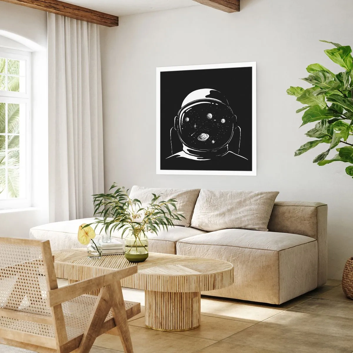 Poster - Panorama niente male - 60x60 cm