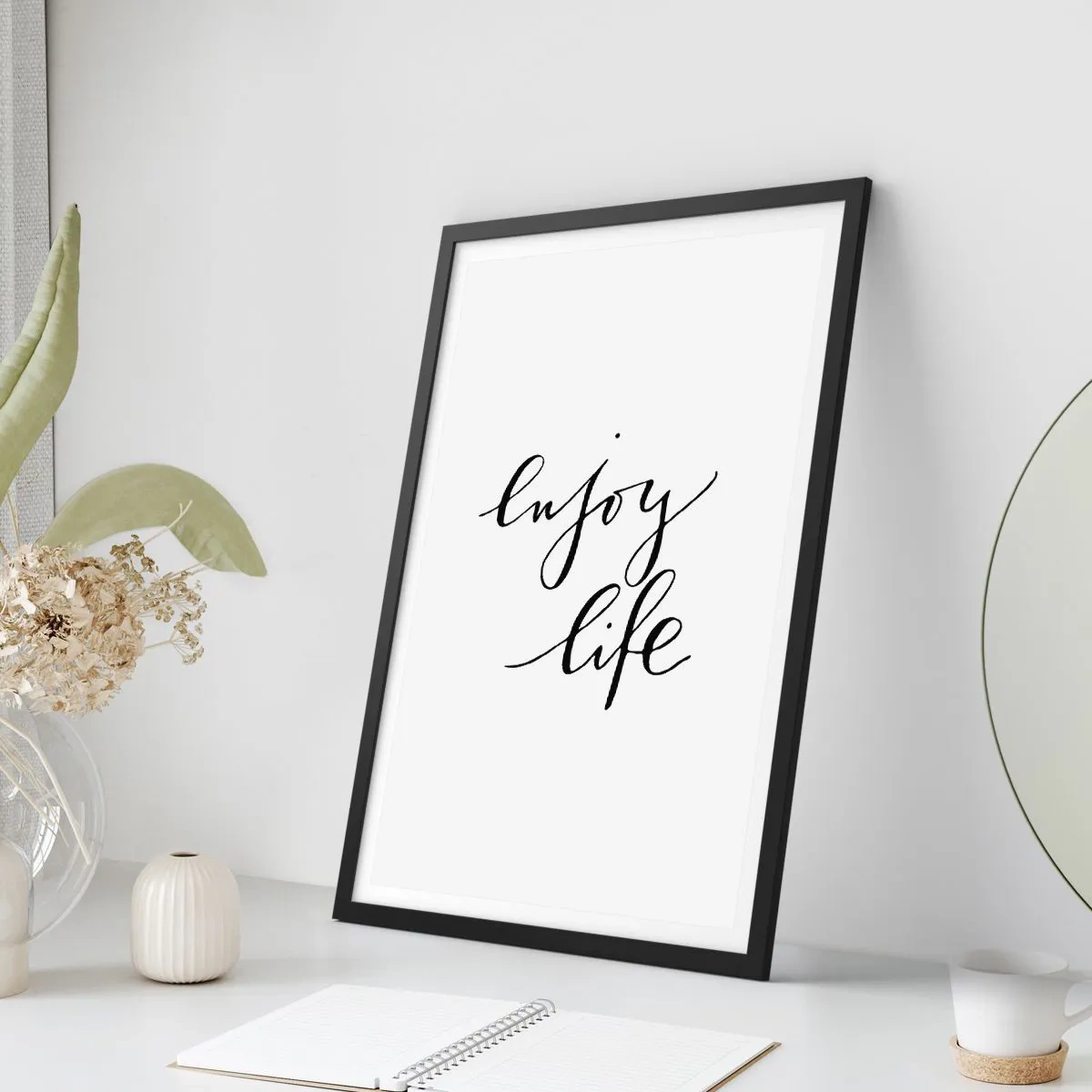 Poster in cornice nera - Niente da aggiungere... - 70x100 cm