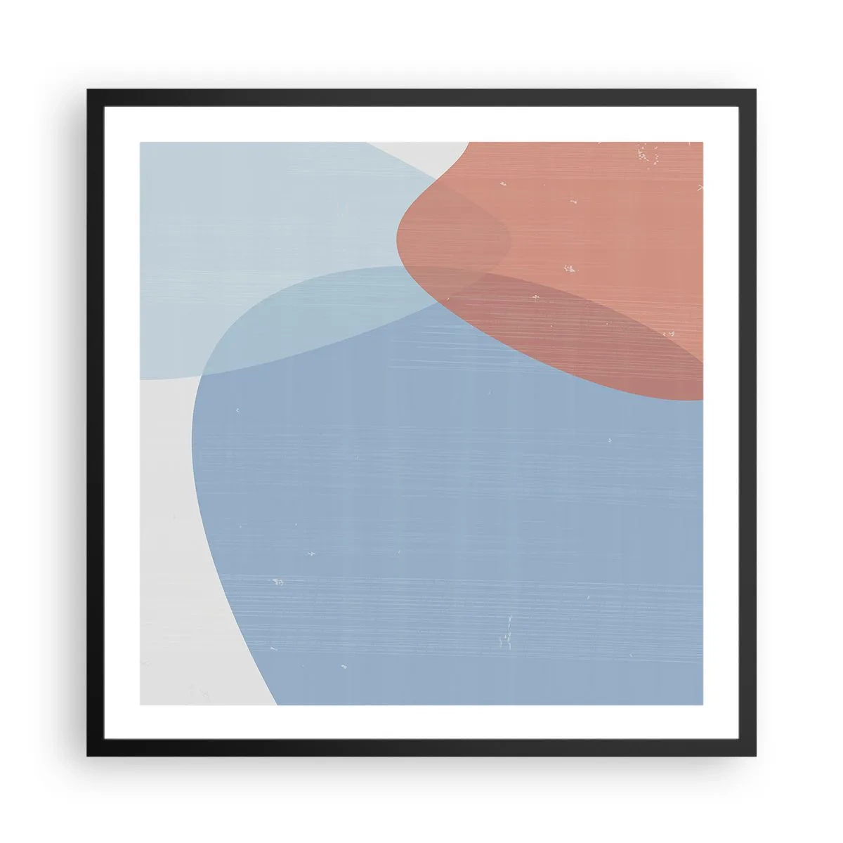 Poster in cornice nera - Legami pastello - 60x60 cm