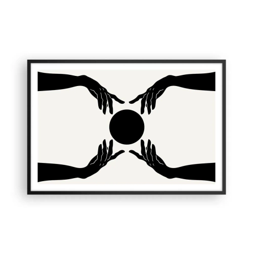 Poster in cornice nera - Segno misterioso - 91x61 cm