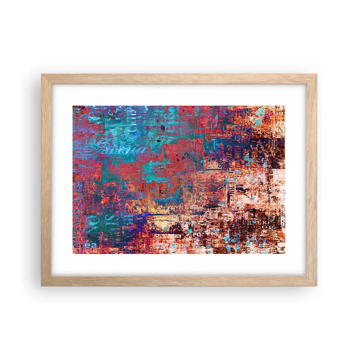 Poster in cornice rovere chiaro - Memoria e dimenticanza - 40x30 cm