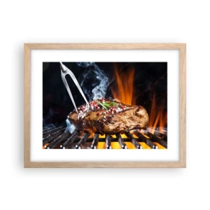 Poster in cornice rovere chiaro - Succosa e profumata - 40x30 cm