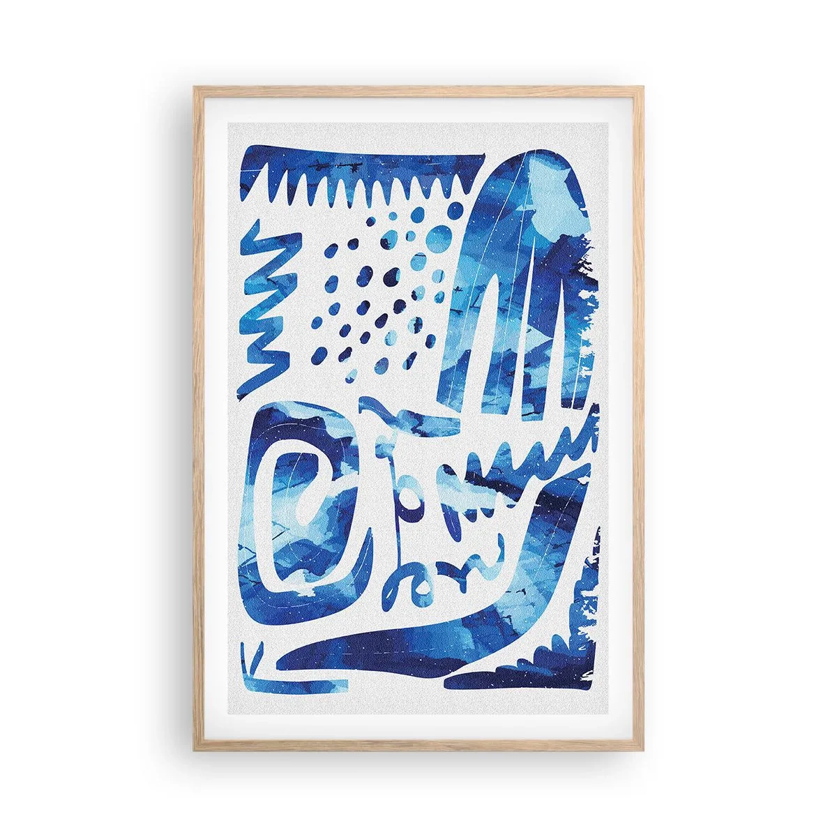 Poster in cornice rovere chiaro - Ritorno alle radici - 61x91 cm