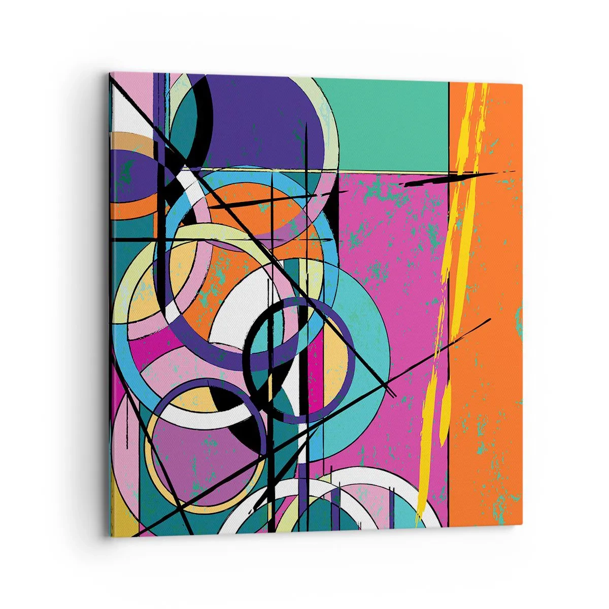 Quadro su tela - Stampe su Tela - Un cerchio dietro l'altro - 70x70 cm