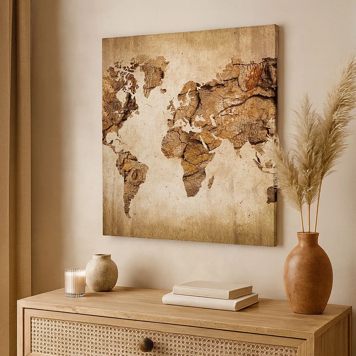 Quadro su tela - Stampe su Tela - Alla scoperta del mondo - 30x30 cm