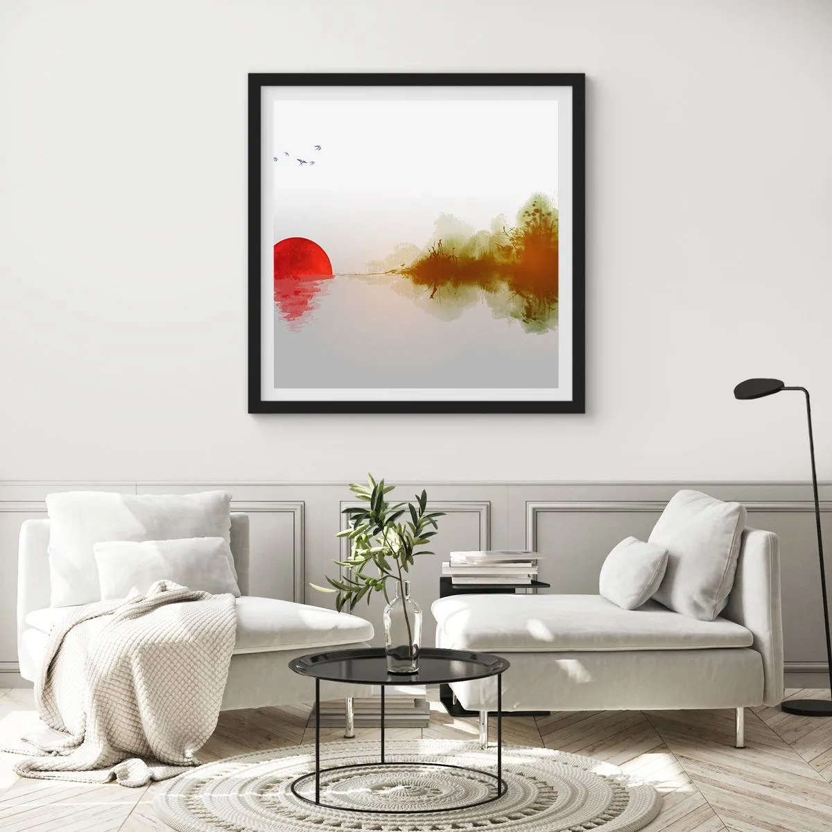 Poster in cornice nera - Promessa di pace - 50x50 cm