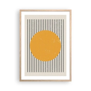 Poster in cornice rovere chiaro - La forza della semplicità - 50x70 cm