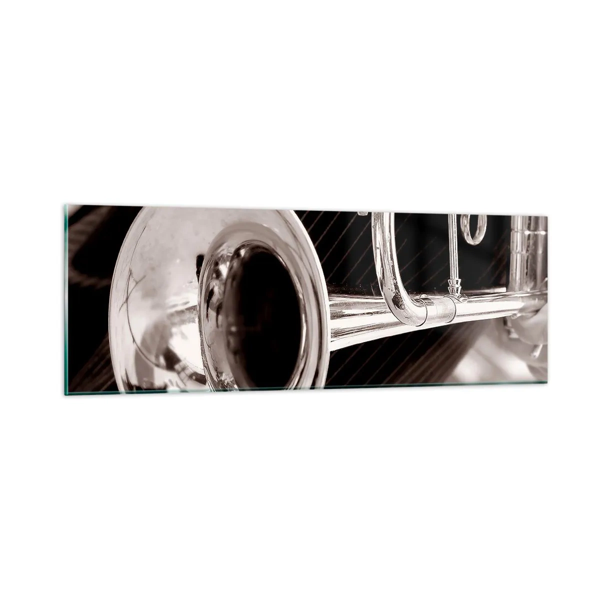 Quadro su vetro - Viaggio musicale negli anni '30 - 90x30 cm