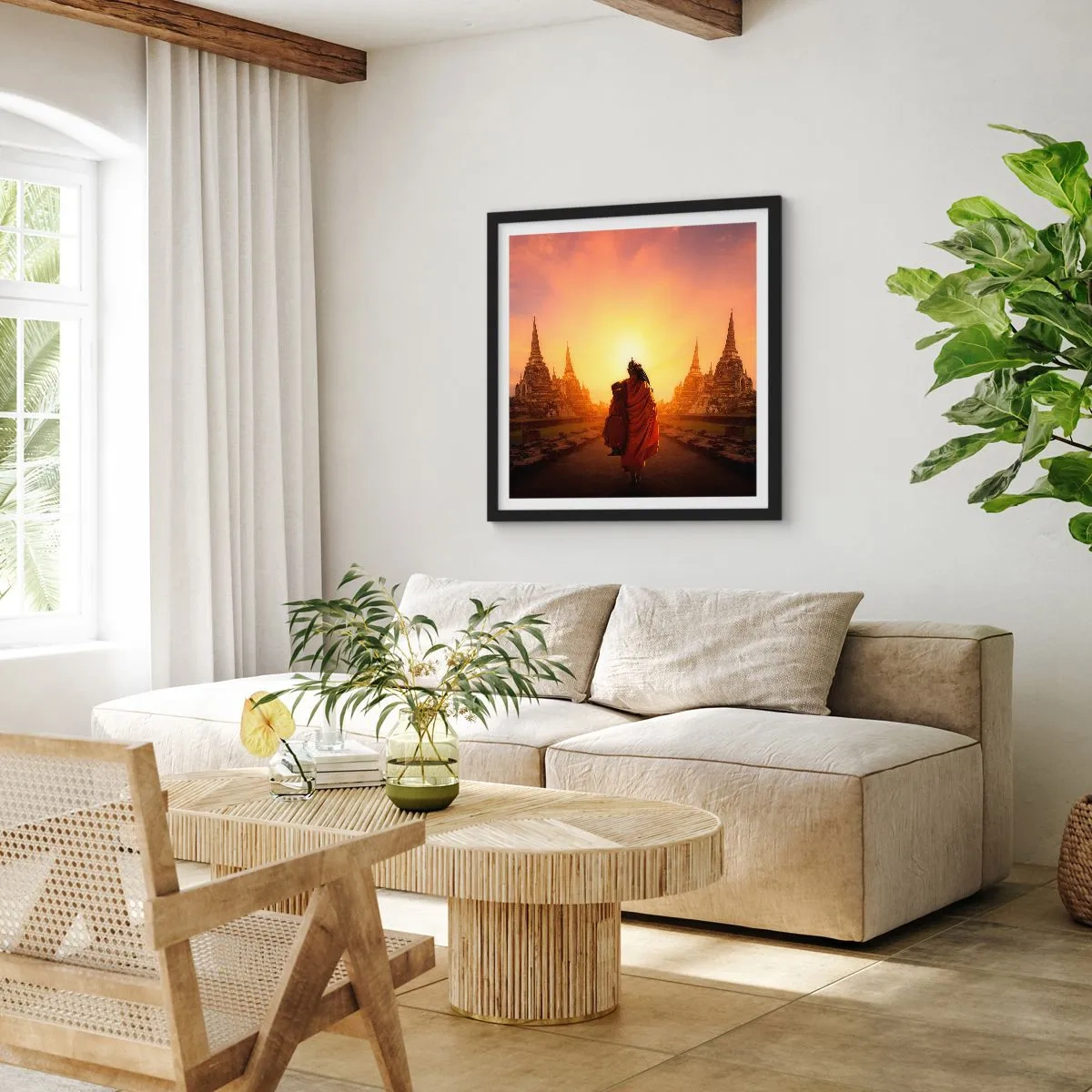 Poster in cornice nera - In pace per l'eternità - 60x60 cm