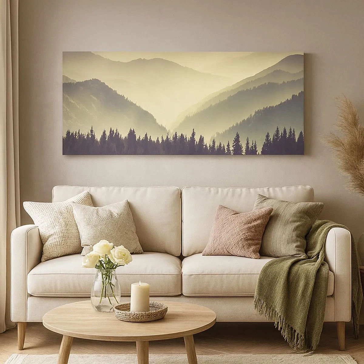 Quadro su tela - Stampe su Tela - Dopo sette montagne… - 100x40 cm