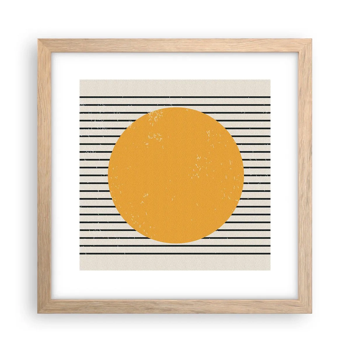 Poster in cornice rovere chiaro - La forza della semplicità - 30x30 cm
