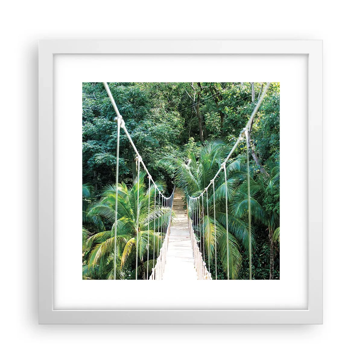 Poster in cornice bianca - Welcome to the jungle! - 30x30 cm