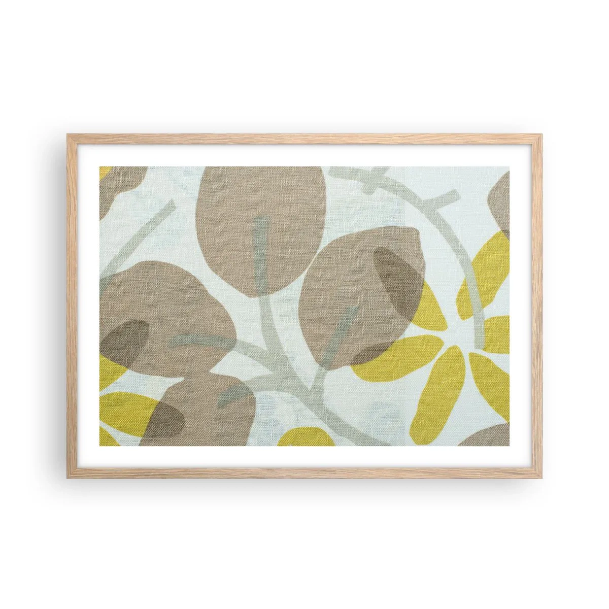 Poster in cornice rovere chiaro - Composizione sotto al sole - 70x50 cm