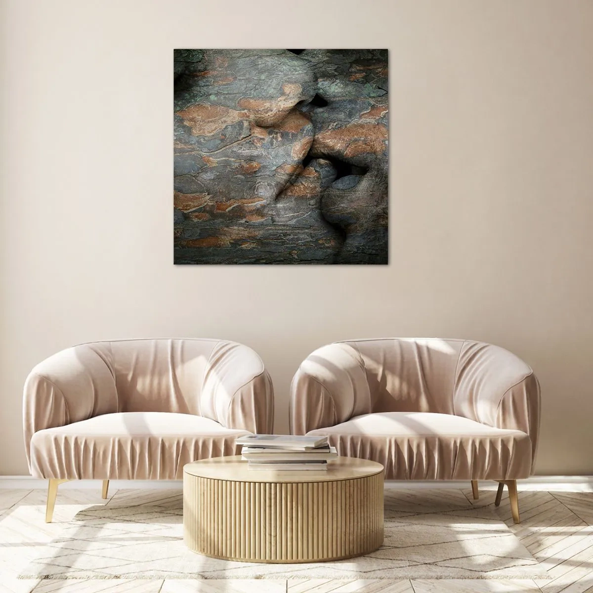 Quadro su vetro - Insieme per sempre - 40x40 cm