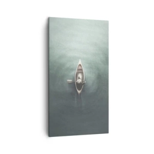 Quadro su tela - Stampe su Tela - Nel lago al chiaro di luna - 45x80 cm