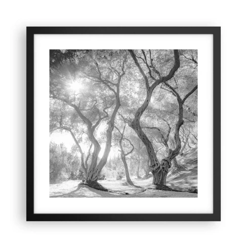 Poster in cornice nera - Nell'orto degli ulivi - 40x40 cm
