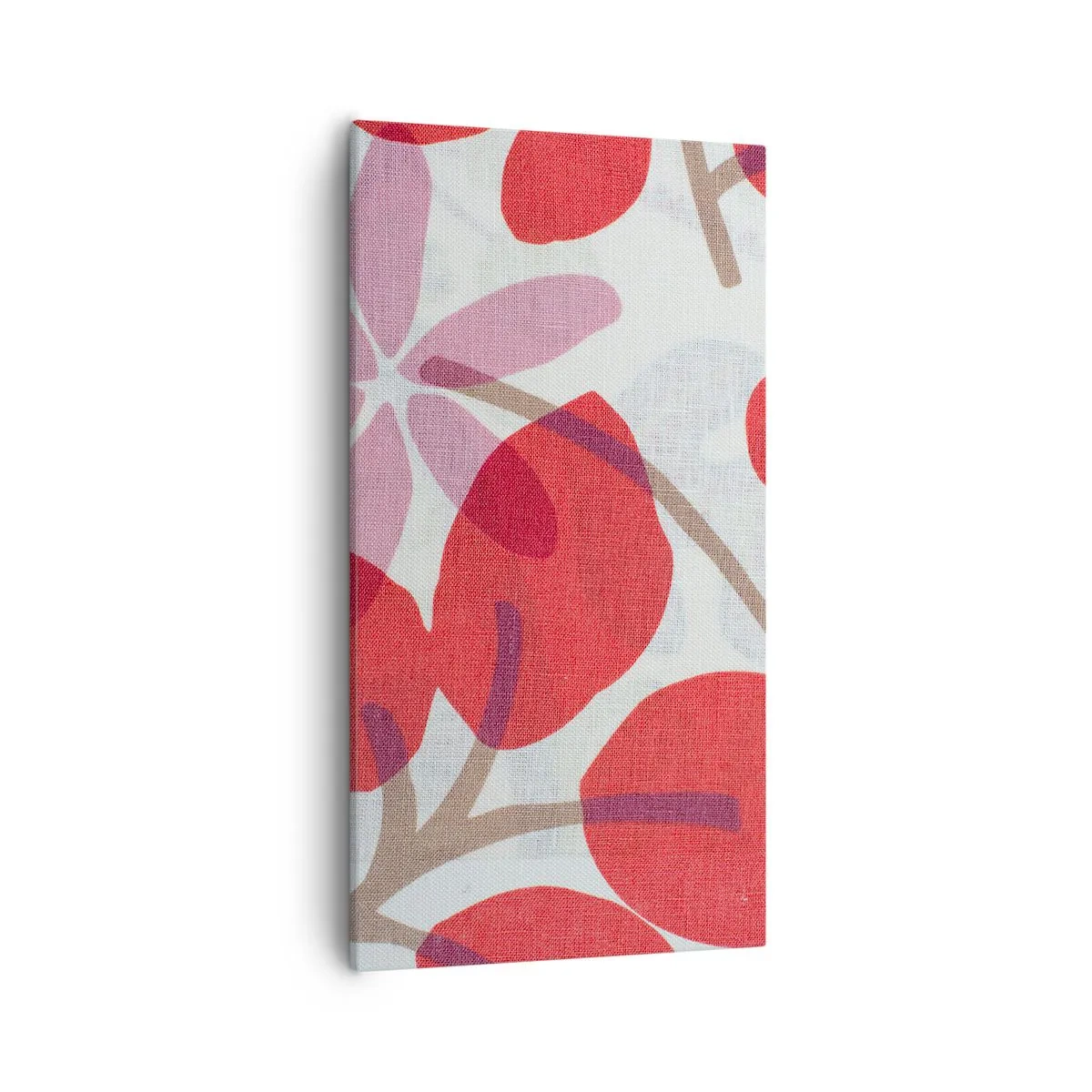 Quadro su tela - Stampe su Tela - Composizione di fiori in rosa - 55x100 cm