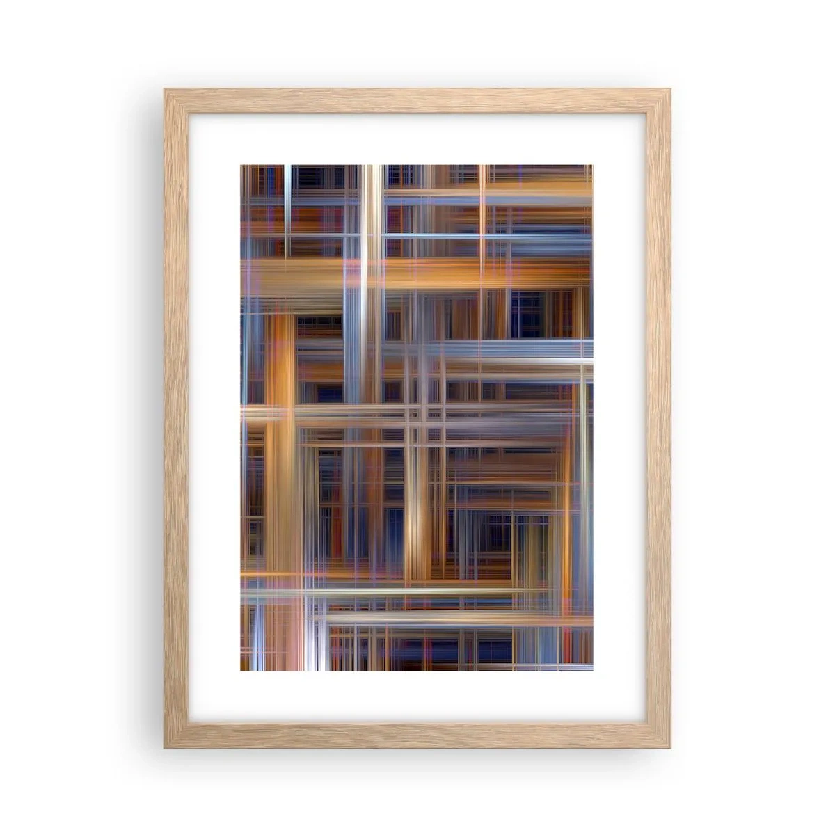 Poster in cornice rovere chiaro - Tessute con la luce - 30x40 cm