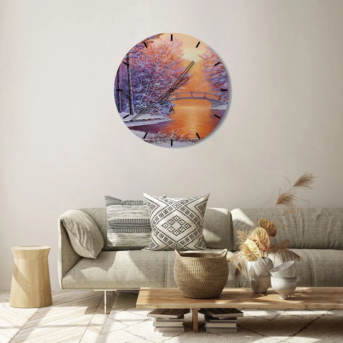 Orologio da parete - Orologio in Vetro - Incontriamoci qui - 40x40 cm