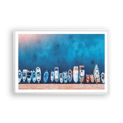 Poster in cornice bianca - In una fila - 91x61 cm