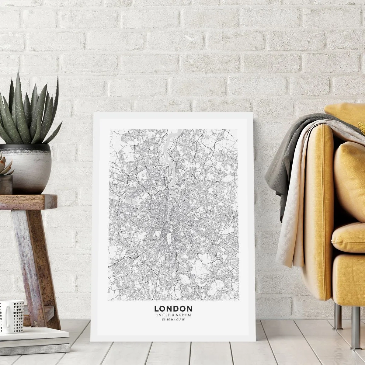 Poster - Mappa del labirinto di Londra - 70x100 cm