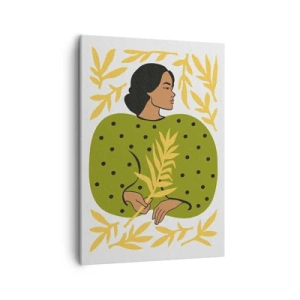 Quadro su tela - Stampe su Tela - Ragazza hawaiana - 50x70 cm