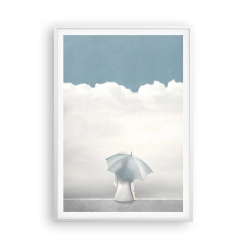 Poster in cornice bianca - Al confine tra sonno e veglia - 70x100 cm