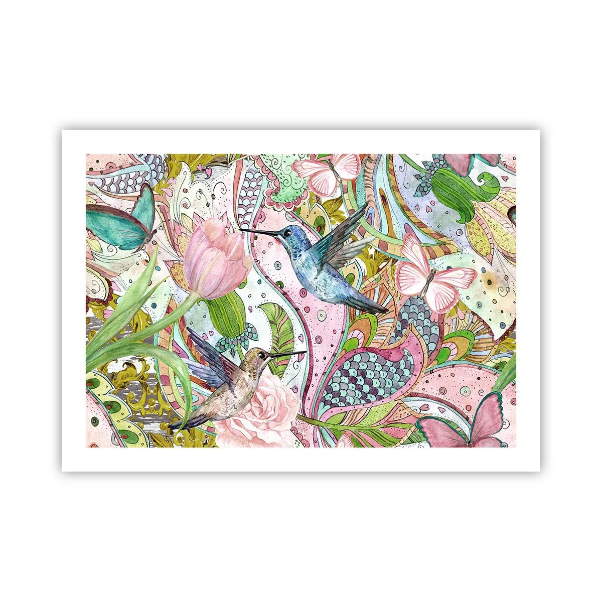 Poster - Intrecciate nei rami - 70x50 cm