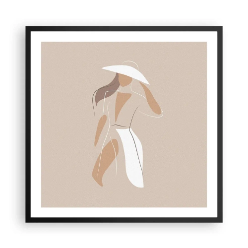 Poster in cornice nera - La moda è un gioco - 60x60 cm