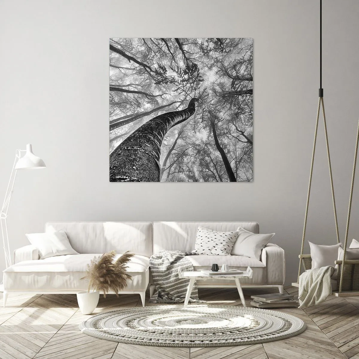 Quadro su tela - Stampe su Tela - La corsa verso la luce - 50x50 cm