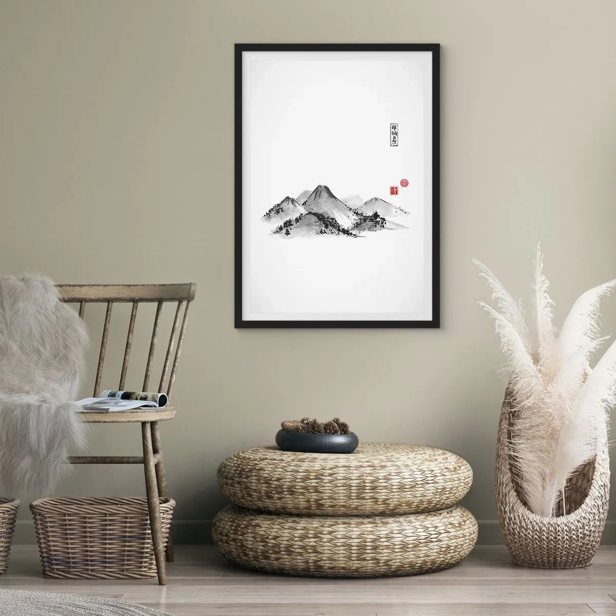 Poster in cornice nera - Troppo lontano - 40x50 cm
