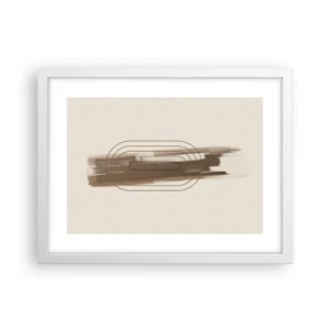 Poster in cornice bianca - Un soffio di grigio - 40x30 cm