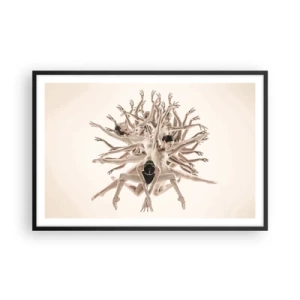 Poster in cornice nera - Fiorendo nella danza - 91x61 cm