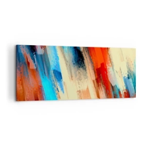 Quadro su tela - Stampe su Tela - Cascata di colori - 100x40 cm