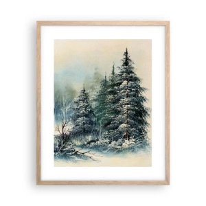 Poster in cornice rovere chiaro - Pronti al Natale - 40x50 cm