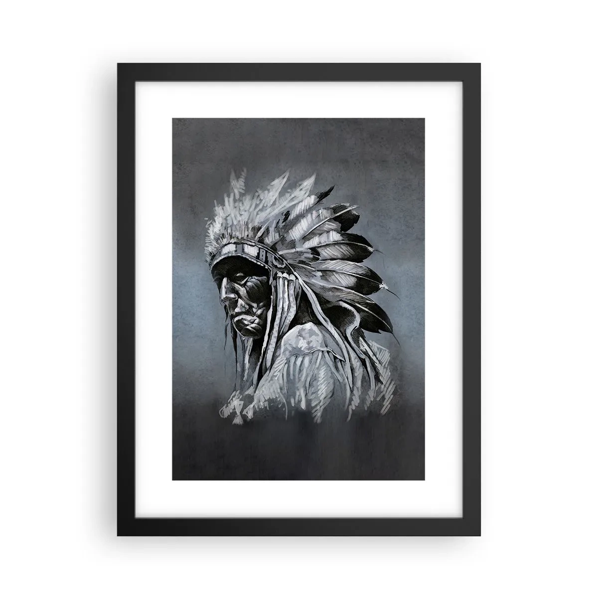 Poster in cornice nera - Ritorno alle radici - 30x40 cm